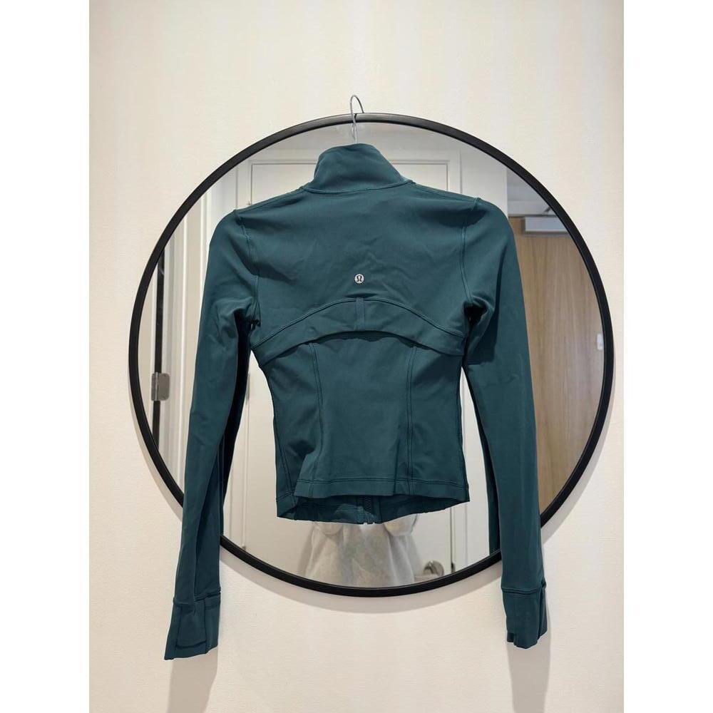 Lululemon Cropped Define Jacket *Nulu in Storm Teal Size 2 - Picture 4 of 9